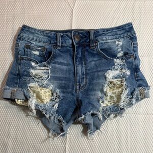 American Eagle Hot Girl Summer 2 Shorts Festival Glam Sequin Low Rise
